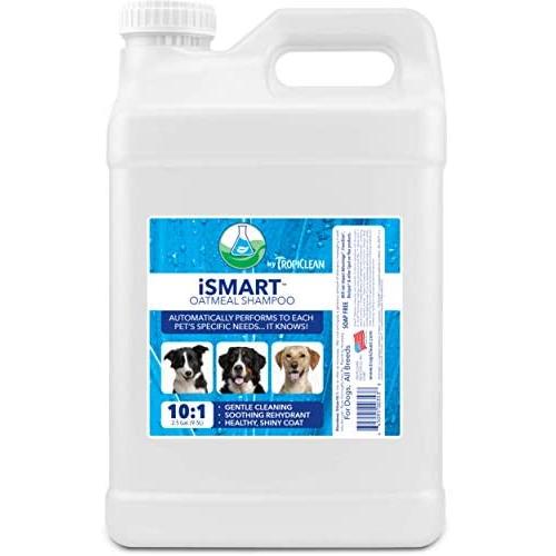 TropiClean iSmart Shampoo for Pets - Made in USA - Professional Grade - Cleanses, Medicates and Conditions - Soap Free