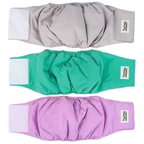 Dolzzeiy 3 Pack Male Dog Diaper Adjustable Dog Pack Machine Washable Dog Diaper Dog Soft Belly Band Dog/Puppy/Doggie Diaper with High Absorbing Material (Large) Dolzzeiy 3 Pack Male Dog Diaper Adjustable Dog Pack Machine Washable Dog Diaper Dog Soft Belly Band Dog/Puppy/Doggie Diaper with High Absorbing Material (Large)