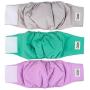 Dolzzeiy 3 Pack Male Dog Diaper Adjustable Dog Pack Machine Washable Dog Diaper Dog Soft Belly Band Dog/Puppy/Doggie Diaper with High Absorbing Material (Large)