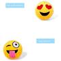 JKQ Soft Cat Balls Colorful Rubber Scratching Balls Pet Chew Toys Ball Bite Resistant Training Toys Treat Balls for Small Dogs, Cats, Kittens
