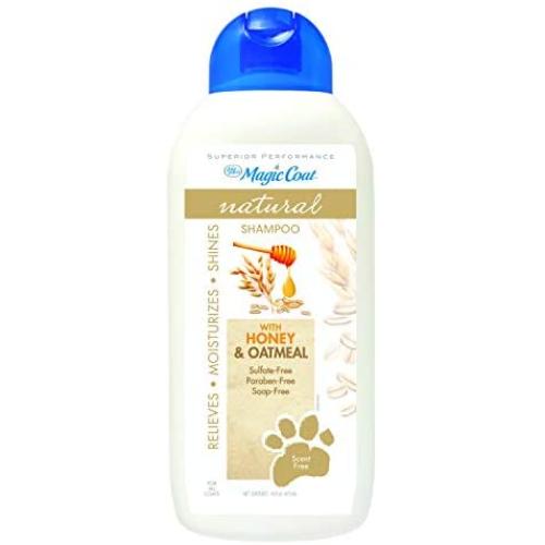 Four Paws Magic Coat Natural Dog Shampoo, Honey & Oatmeal, 16 Ounces