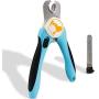 CoutureBridal Dog Nail Clippers and Trimmer for Large Dogs with Safety Guard to Avoid Over Cutting Nails & Free Nail File Razor Sharp Blades Sturdy Non Slip Handles for Home Cat and Dog Trimmer