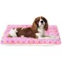Sunton Ultra Soft Pet-Dog Cat Bed with Cute Prints | Reversible Fleece Crate Bed Mat | Machine Washable Pet Bed Liner