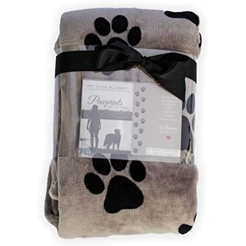 Pawprints Left by You Pet Memorial Blanket with Heartfelt Sentiment - Comforting Pet Loss/Pet Bereavement Gift (Non Personalized) Pawprints Left by You Pet Memorial Blanket with Heartfelt Sentiment - Comforting Pet Loss/Pet Bereavement Gift (Non Personalized)