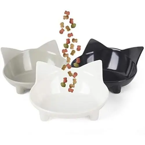 Cotill Cat Bowls, Non Slip Multi-Purpose Dog Cat Food Bowls, Reliefs Whisker Fatigue Wide Cat Dish, Shallow Feeder Bowls Pet Water Bowl for Small Dogs Cats and Pets Cotill Cat Bowls, Non Slip Multi-Purpose Dog Cat Food Bowls, Reliefs Whisker Fatigue Wide Cat Dish, Shallow Feeder Bowls Pet Water Bowl for Small Dogs Cats and Pets