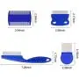 BEATURE 4 Pieces Pet Supplies Combs, Dog Accessories, Grooming Combs for Cats Dogs, Tear Stain Remover Comb Set, Fine Tooth Stainless Steel Hair Combs Remove Float Hair and Dandruff (Blue) BEATURE 4 Pieces Pet Supplies Combs, Dog Accessories, Grooming Combs for Cats Dogs, Tear Stain Remover Comb Set, Fine Tooth Stainless Steel Hair Combs Remove Float Hair and Dandruff (Blue)