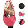 KINMBRA pet Sling Carrier for Dog cat up to 18 pounds Waterproof Tote Papoose Adjustable Padded Shoulder Strap with 3 Pockets for Outdoor Indoor Activity Weekend Travel