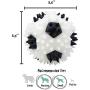 Gnawsome 3.5” Squeaker Soccer Ball Dog Toy - Medium, Promotes Dental and Gum Health for Your Pet, Colors Will Vary