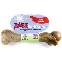 Pet Qwerks Zombie NYLON BarkBone - Chew Toy for Aggressive Chewers, Tough Durable Extreme Power Chewer Bone | Made in USA -  Available in 2 Flavors and 4 Sizes