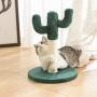 Poils bebe Cactus Scratching Post, Small cat Tree and Tower Scratcher for Indoor Cats Furniture with Natural sisal Rope Made for Kitten and Small cat