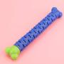 FAMKIT Silicone Blue Green Pet Molar Tooth Cleaner Brushing Stick Cleaning Supplies Toothbrush Toy for Dogs