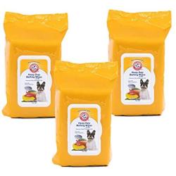 Arm & Hammer for Pets Heavy Duty Multipurpose Bath Wipes for Dogs | All Purpose Dog Wipes Remove Odor & Refresh Skin for Pets| Fruity Mango, 100 Count - 3 Pack of Pet Wipes