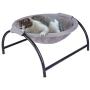 NOYAL Cat Hammock Bed, Elevated Pet Bed Breathable Hanging Nest with Detachable Cover and Heavy Duty Iron Frames Cat Cooling Cot for Kitty & Puppy