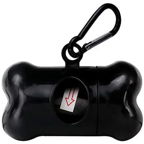 HaoDeng Poop Bag Dispenser - Includes 1 Roll (15 Bags) - Large, Earth-Friendly, Leak-Proof Pet Waste Bags