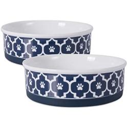 Bone Dry Lattice Collection Pet Bowl & Canister