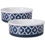 Bone Dry Lattice Collection Pet Bowl & Canister