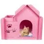GEX Cat House Indoor Condos Felt Furniture Large Box 23.6 x 15.6 x 20.5Inch with Windows for Pets/Cats with Soft Cat Bed Mat (Pink) GEX Cat House Indoor Condos Felt Furniture Large Box 23.6 x 15.6 x 20.5Inch with Windows for Pets/Cats with Soft Cat Bed Mat (Pink)