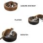 Cat cardboard bowl-type cardboard scratcher, cardboard cat scratcher, can be folded into multiple shapes, high-density corrugated paper scratcher, can be used for cat bed (with catnip) (bowl shape)