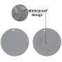 Ptlom Pet Food Mat for Dog and Cat Placemat 2 Pcs, Mat for Prevent Food and Water Overflow, Suitable for Medium and Small Pet,Silicone, 9.5'' 9.5''