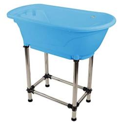 MiMu Raised Dog Bathtub - Pet Grooming Tub Booster Elevated Dog Bath Tub Shower for Small to Medium Sized Cats or Dogs