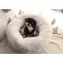 BODISEINT Modern Soft Plush Round Pet Bed for Cats or Small Dogs, Mini Medium Sized Dog Cat Bed Self Warming Autumn Winter Indoor Snooze Sleeping Cozy Kitty Teddy Kennel BODISEINT Modern Soft Plush Round Pet Bed for Cats or Small Dogs, Mini Medium Sized Dog Cat Bed Self Warming Autumn Winter Indoor Snooze Sleeping Cozy Kitty Teddy Kennel
