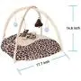 PetBonus Cat Play Mat, Cat Activity Center with Interactive Toys, Bell Ball, Mice Toy for Cats, Kitten, Kitty