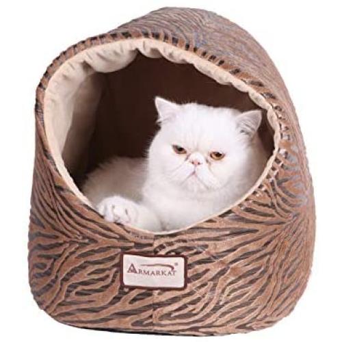 Armarkat Cat Bed, Bronzing and Beige