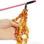Cat Kitten Pet Wand Teaser Toy Catcher Stick Interactive Playing Chaser Colorful