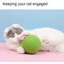 Cat Roly-Poly Scratcher Ball, Cactus Cat Scratcher, Motion Kitten Toy, Cat Treadmill , Interactive Tilting Toys for Cats and Kittens