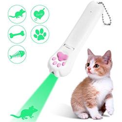 Shengsite Indoor Cats Interactive cat/Dog Toys, Green LED Projection, pet Training Supplies,Gifts for Children.