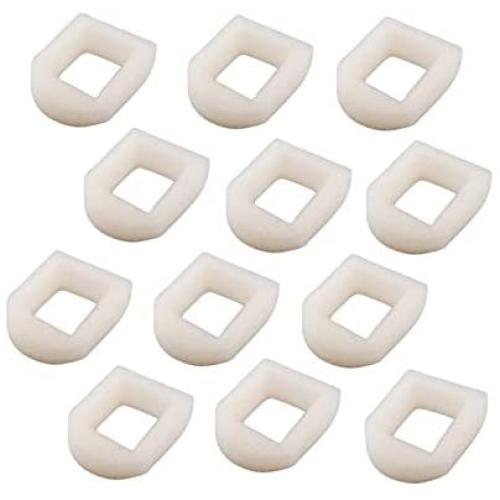 Poweka Foam Pre-Filters for Drink-Well Stainless Steel 360, Avalon, Pagoda, Seascape and Sedona Water Bowl - 12 Packs Dog and Cat Pet Fountain Prefilters (White)