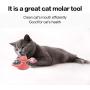Heywean Cat Windmill Toy Multi-Functional with Massager Funny Pet Interactive Spin Toys for Cats (Pink-3)