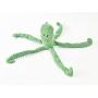 3 Pack Dog Squeaky Toys, Pet Puppy Dog Plush Squeak Toy Set for Small Medium Dogs Breed Durable Interactive Octopus Red Green Blue