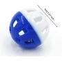 ORNOOU 20 Pieces Pet Cat Kitten Play Balls with Jingle Bell Pounce Chase Rattle Toy,Random Color