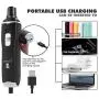 Pecute Large Dog Nail Grinder Rechargeable Electric Dog Nail Trimmer for Paw Grooming Gentle and Painless Nail Clippers for Medium and Large Dogs (2H Quick USB Charge 14H Long Work Time)