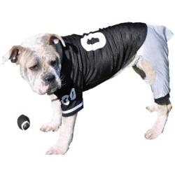 Dog Gone Cute by Lous Doggie Boutique 4 Piece Football Costume (Jersey, Pants, Helmet and Toy Ball)- Large