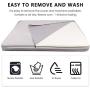 Large Dog Bed Soft Foam Pet Beds 23/31/39/47 inches Washable Anti-Slip Crate Mat Mattress Kennel Pad with Thick Removable Cover