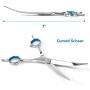 HIPIPET Dog Grooming Scissors Stainless Steel Professional Anti-Rust Shears Set Pet Grooming Scissors for Dogs/Cats