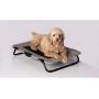 Pet Gear Lifestyle Pet Cot Elevated Bed | No Assembly Required | Premium Tear Resistant Cooling Mesh | Indoor & Outdoor | Lightweight & Portable 30'', Harbor Grey