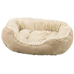 Ethical Pets Sleep Zone Carved Plush Pet Bed - Pet Bed for Cats and Small Dogs  -  Attractive, Durable, Comfortable, Washable. by SPOT