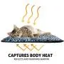 Thermal Cat Pet Dog Connectable Warming Bed Mat, Comfortable Nap, Sleeping and Crate Mat for Cats - Includes Buttons to Attach Mats Together (Gray, Large) Thermal Cat Pet Dog Connectable Warming Bed Mat, Comfortable Nap, Sleeping and Crate Mat for Cats - Includes Buttons to Attach Mats Together (Gray, Large)