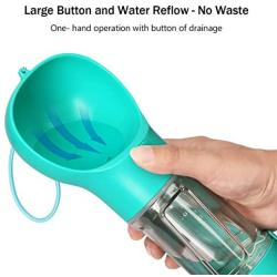MELASA Dog Water Bottle, Leak Proof and Water Can Suck Back Bottle for Pet Water Dispenser, Lightweight and Easy to Clean, Easy to Carry for Dog Road Trips, Traveling and Walking, 300ml