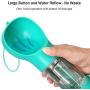 MELASA Dog Water Bottle, Leak Proof and Water Can Suck Back Bottle for Pet Water Dispenser, Lightweight and Easy to Clean, Easy to Carry for Dog Road Trips, Traveling and Walking, 300ml
