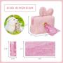 PetsHome Dog Poop Bag Holder Cute Plush Dispenser with Leash/Bag Clip and 1 Roll (15 Dog Poop Bags) Pink PetsHome Dog Poop Bag Holder Cute Plush Dispenser with Leash/Bag Clip and 1 Roll (15 Dog Poop Bags) Pink
