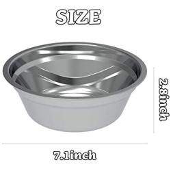 BENTOPAL Dog Water Bowl Dispenser, Slobber Stopper Water Bowl with No Spill, Auto-Refill Water Fountain for Pet, Dogs, Cats Indoor and Outdoor Garden, No Filter Required (Stainless Dog Bowl)