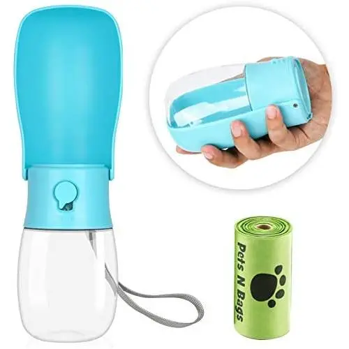 Dog Water Bottle - Foldable Dog Water Dispenser for Walking with Dog Waste Bag, Portable Pet Water Bottle for Travel, BPA Free Water Bottle for Cat, Rabbit,Puppy and Other Animals(10 Oz) Dog Water Bottle - Foldable Dog Water Dispenser for Walking with Dog Waste Bag, Portable Pet Water Bottle for Travel, BPA Free Water Bottle for Cat, Rabbit,Puppy and Other Animals(10 Oz)