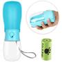 Dog Water Bottle - Foldable Dog Water Dispenser for Walking with Dog Waste Bag, Portable Pet Water Bottle for Travel, BPA Free Water Bottle for Cat, Rabbit,Puppy and Other Animals(10 Oz)