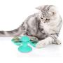 Geternal Windmill Cat Toy Interactive Turntable Pet Teasing Puzzle Training Toys with Suction Cup Scratching Tickle Catnip Toys