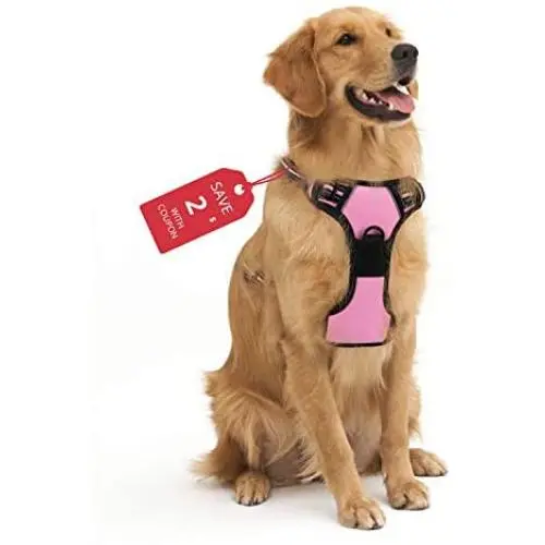 Dog Harness No Pull, Adjustable Reflective Breathable Vest with Handle for Large Dogs Walking by Best Pet Supplies, Easy Control Tactical Dog Harness Dog Harness No Pull, Adjustable Reflective Breathable Vest with Handle for Large Dogs Walking by Best Pet Supplies, Easy Control Tactical Dog Harness