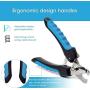 Dudi Dog Nail Clippers for Small Medium Breeds and Cat Nail Clippers with Nail File - Razor Sharp Stainless Steel Blades - Non Slip Handles - Suited for Small and Medium Animals and Pets